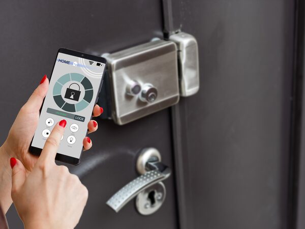Unlocking a smart door lock with a phone